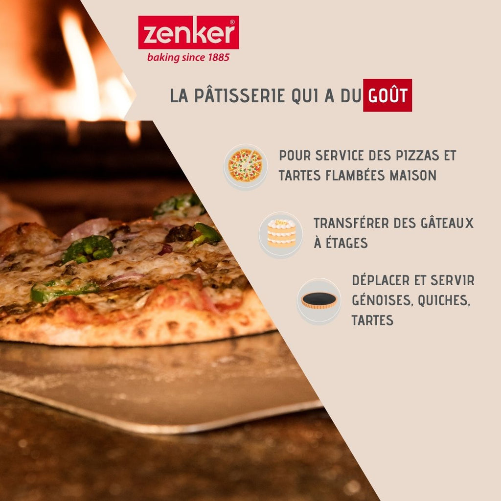 Zenker - Set De 2 Ustensiles De Cuisine Pelle À Gâteau Et Pelle À Pizza Zenker Smart Pastry - Gris
