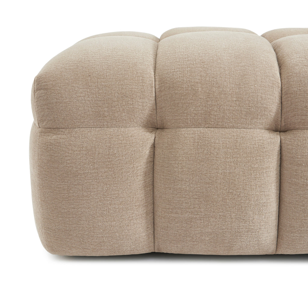 Pouf Moody - Tissu Lin Beige