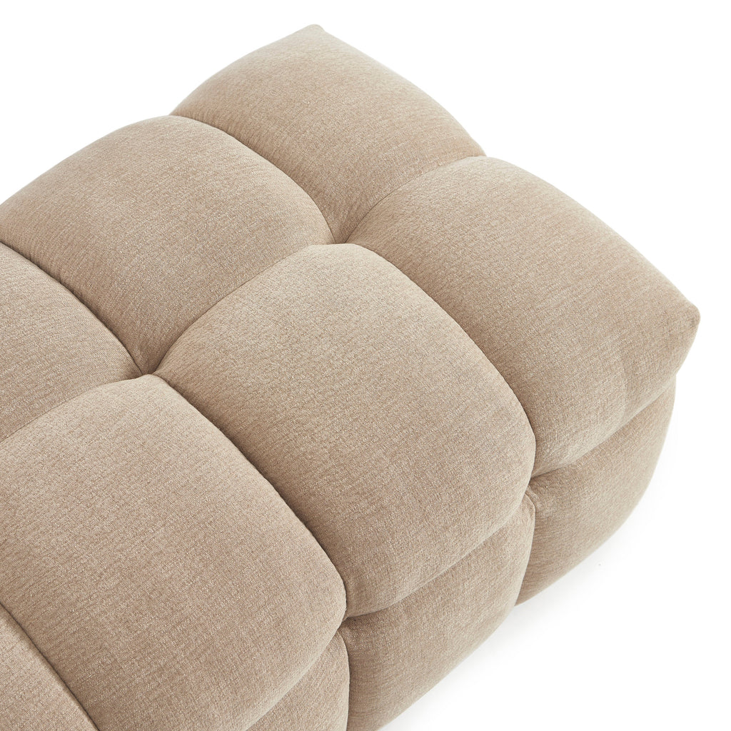 Pouf Moody - Tissu Lin Beige
