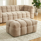 Pouf Moody - Tissu Lin Beige