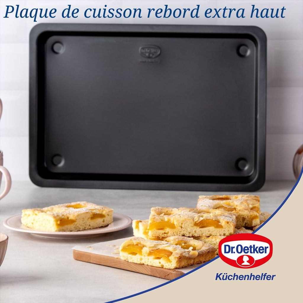 Dr Oetker - Plaque À Pâtisserie À Rebord Extra Haut 42 X 29 Cm Dr Oetker Tradition - Noir