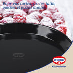 Dr Oetker - Plat À Four Pour Tartes Et Pizzas 32 Cm Dr.Oetker Tradition - Noir