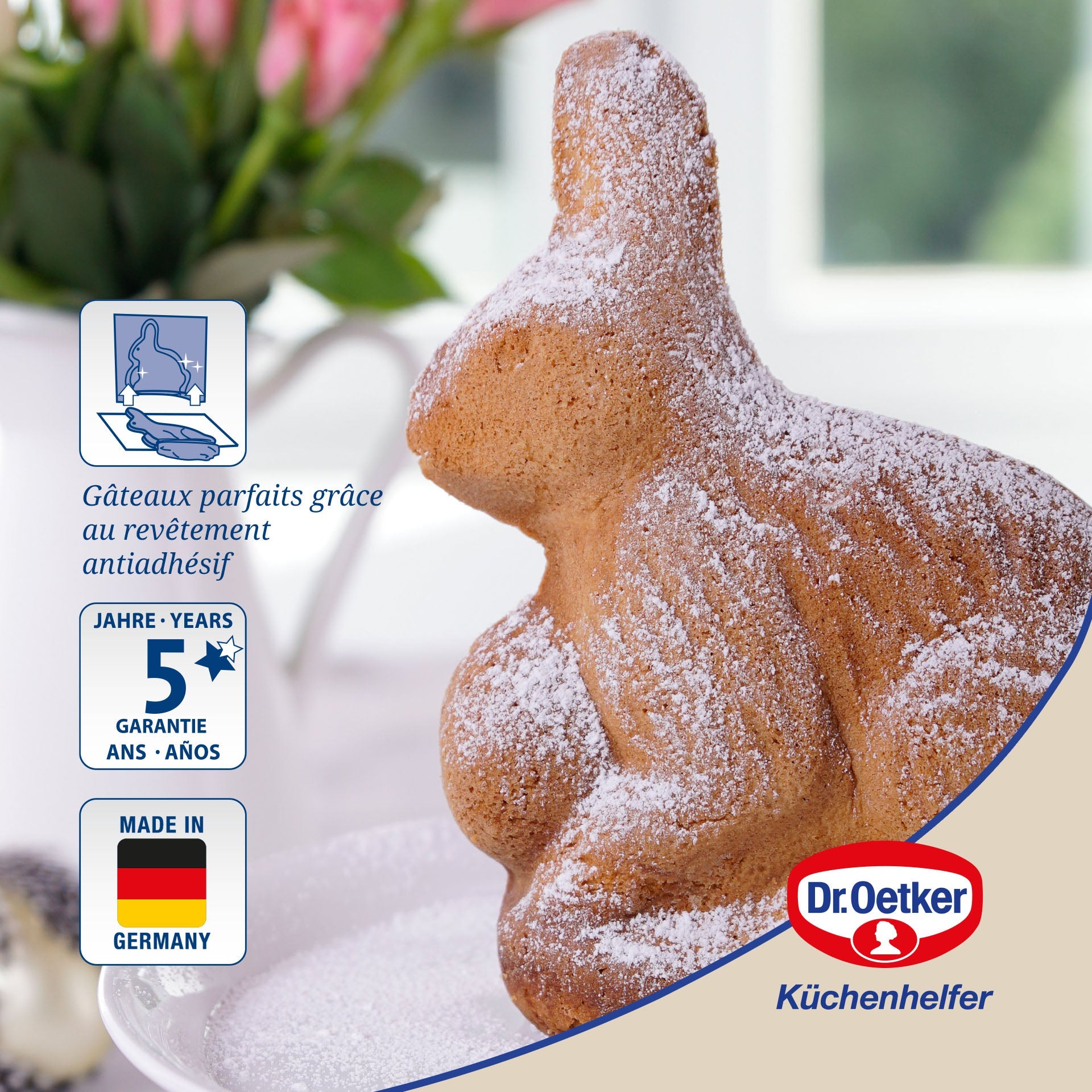Dr Oetker - Moule À Gâteaux 3D En Forme De Lapin De Pâques 600 Ml Dr.Oetker - Or
