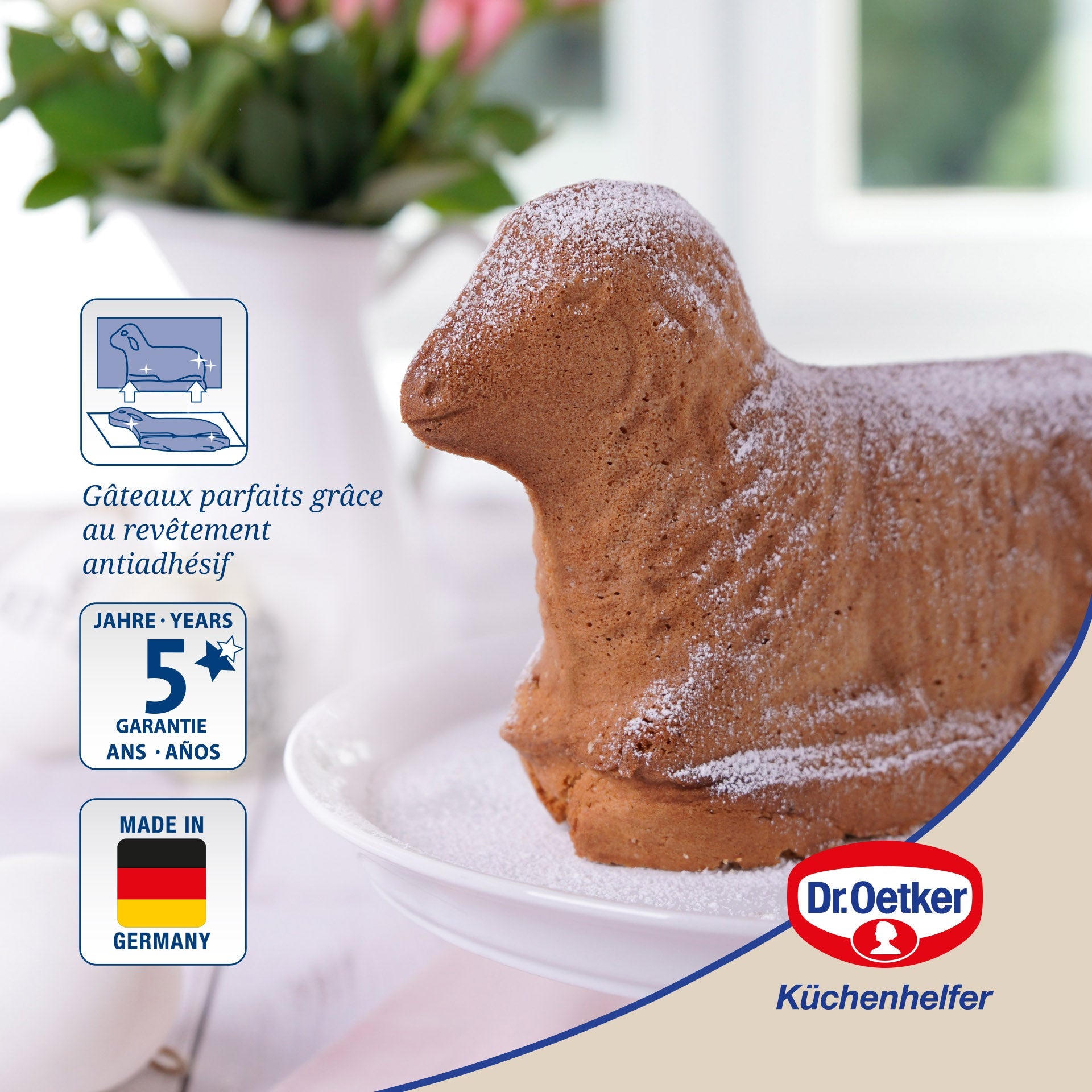 Dr Oetker - Moule À Gâteaux Agneau Pascal Dr. Oetker Baker Edition - Or
