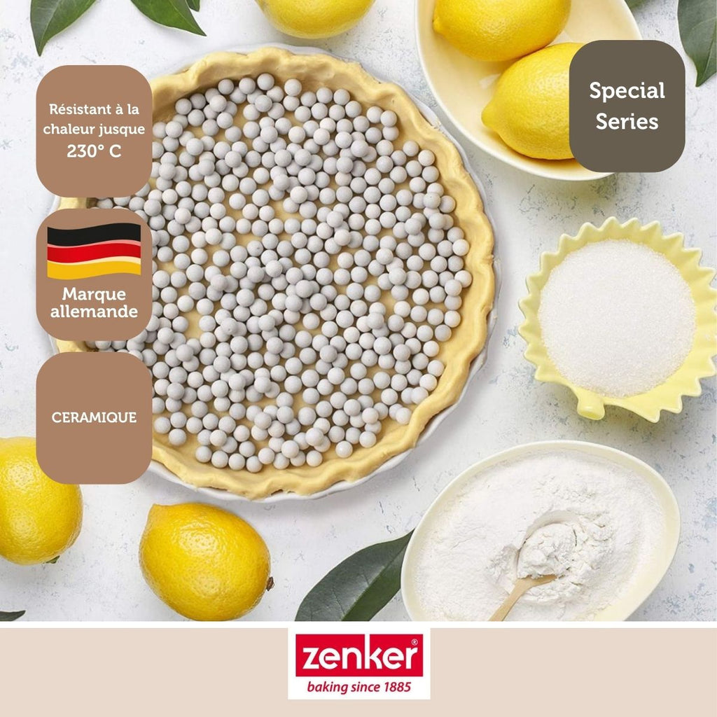 Zenker - Billes De Cuisson Pour Pâte Sablée, Pot De 600 Grammes Zenker Smart Pastry - Gris|Transparent