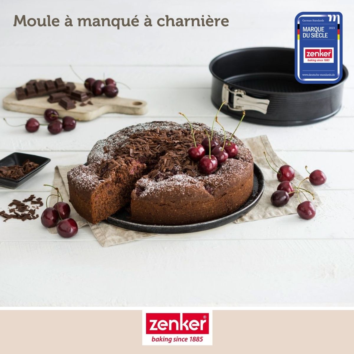 Zenker - Moule À Manqué À Charnière 26 Cm Zenker Black Metallic - Noir