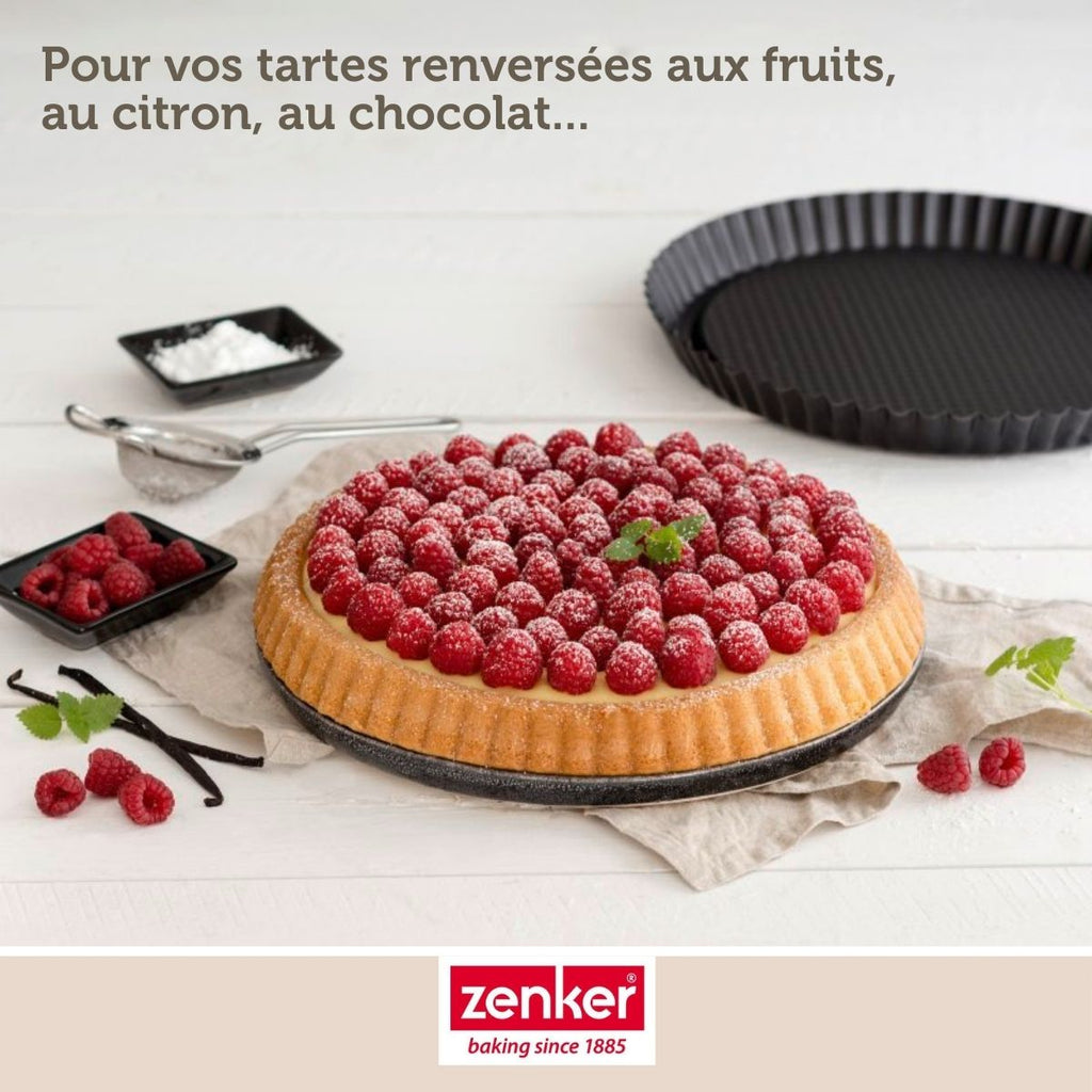 Zenker - Moule À Tarte Renversée 30 Cm Zenker Black Metallic - Noir