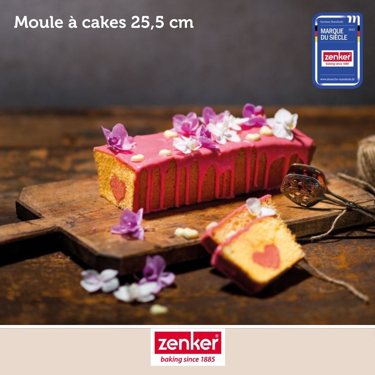 Zenker - Lot De 2 Moules À Cakes 25,5 X 11,2 Cm Zenker Silver - Gris