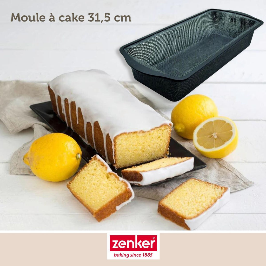 Zenker - Moule À Cake 31,5 Cm Zenker Silicone Fibre De Verre - Noir|Gris