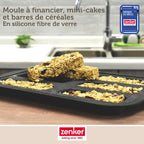 Zenker - Moule 6 Financiers 26 X 22 Cm Zenker Silicone Fibre De Verre - Noir|Gris