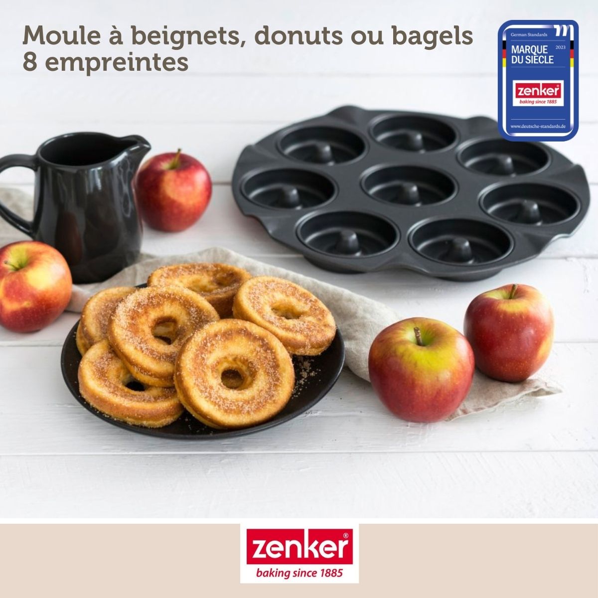 Zenker - Moule Pour 8 Beignets Au Four 33 Zenker Black Metallic - Noir