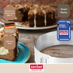 Zenker - Cercle À Pâtisserie Réglable Zenker Smart Pastry - Inox