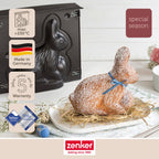 Zenker - Moule À Gâteaux 3D En Forme De Lapin De Pâques 600 Ml Zenker Special Season - Noir