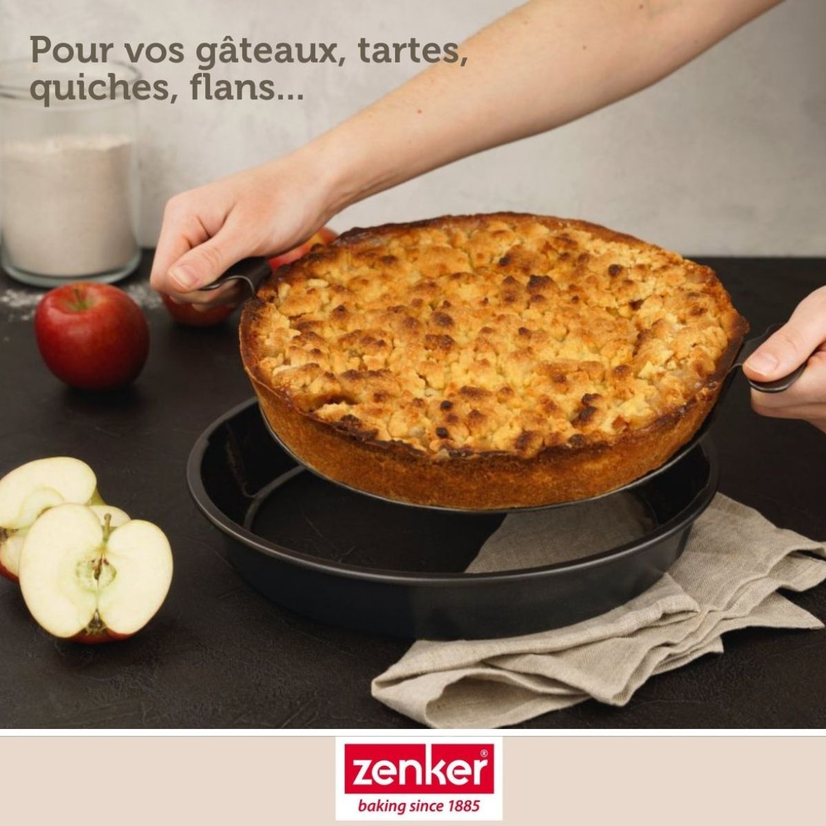 Zenker - Set De 4 Ustensiles De Pâtisserie Moule À Gâteaux Bol Et Spatule Black Mettallic Black Mettallic Zenker Black Mettallic - Noir