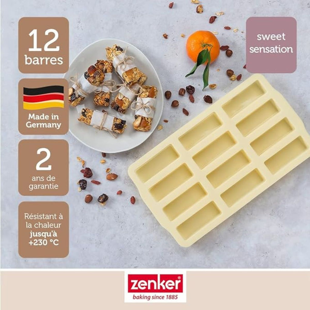 Zenker - Set De 4 Ustensiles De Pâtisserie Moule À Gâteaux Bol Et Spatule Zenker Sweet Sensation - Beige|Lila|Inox