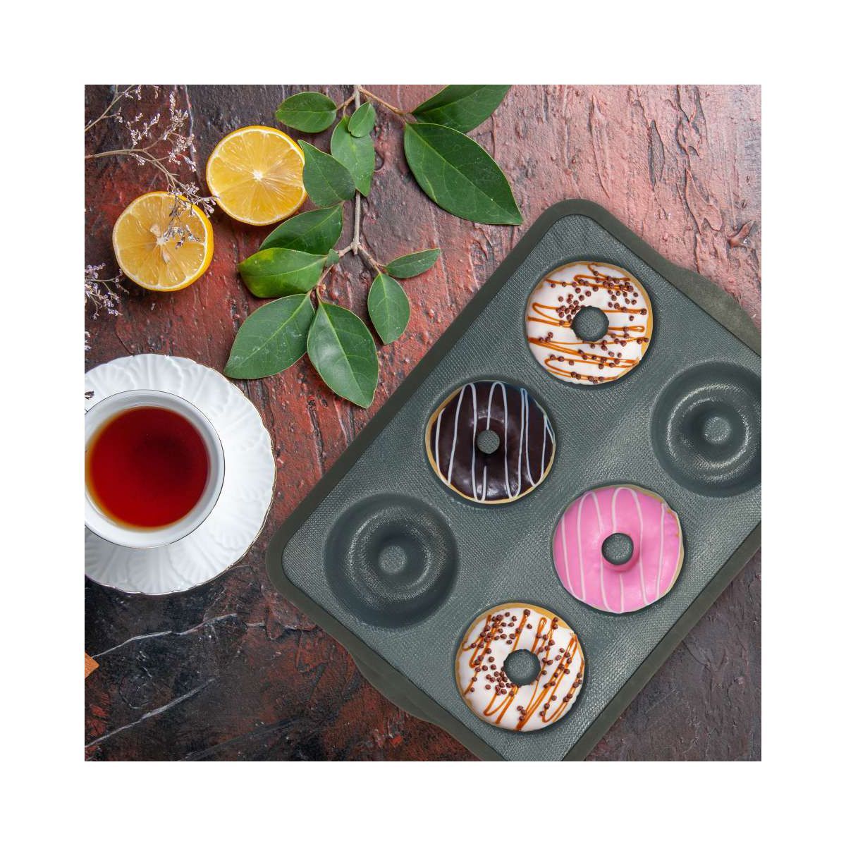 Zenker - Set De 4 Ustensiles De Pâtisserie Moule À Gâteaux Bol Et Spatule Silicone Fibre De Verre Silicone Fibre De Verre Zenker Silicone Fibre De Verre - Noir|Gris