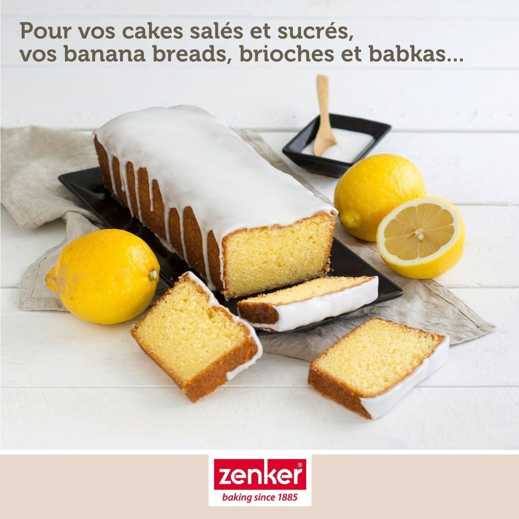 Zenker - Set Pâtisserie Avec Moule À Cake 25 Cm, 2 Bols À Mixer, Verre Mesureur Et Spatule Zenker - Noir