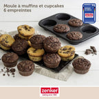 Zenker - Set Pâtisserie Avec Moule À Muffins 6 Empreintes 28 Cm, 2 Bols À Mixer, Verre Mesureur Et Spatule Zenker - Noir