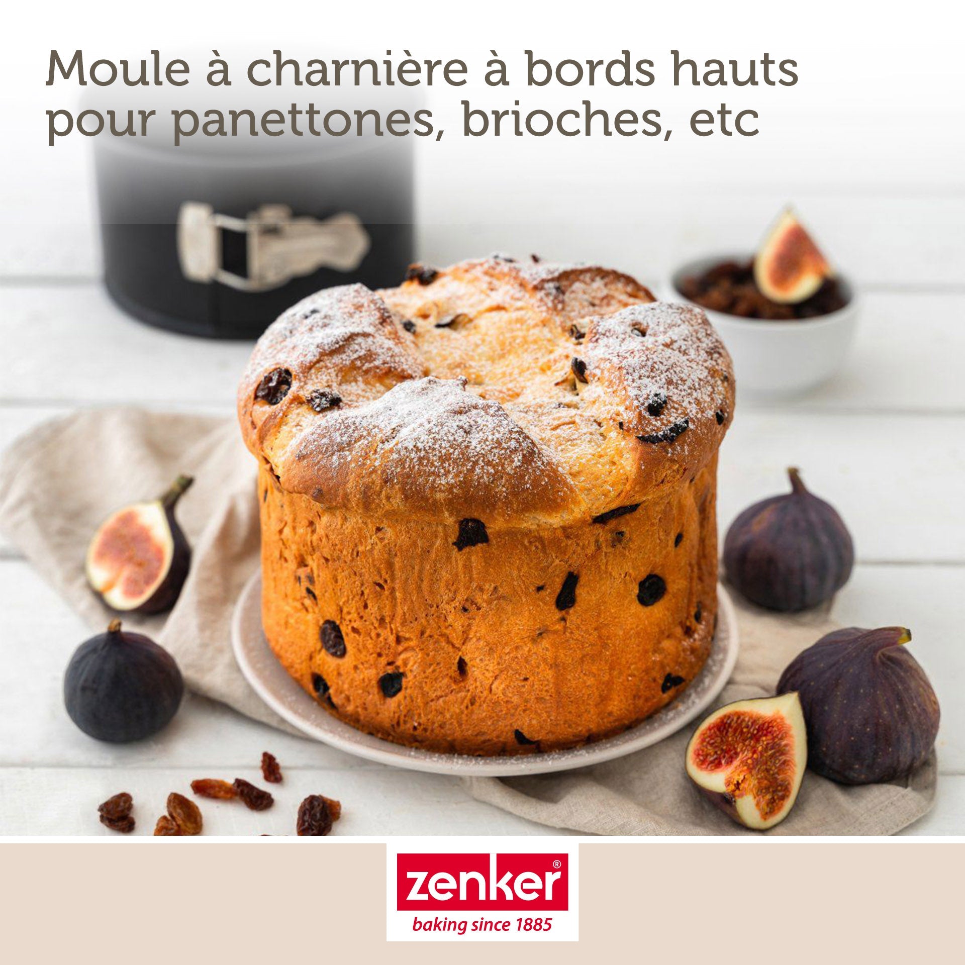 Zenker - Set Pâtisserie Avec Moule À Panettone 18 Cm, 2 Bols À Mixer, Verre Mesureur Et Spatule Zenker - Noir
