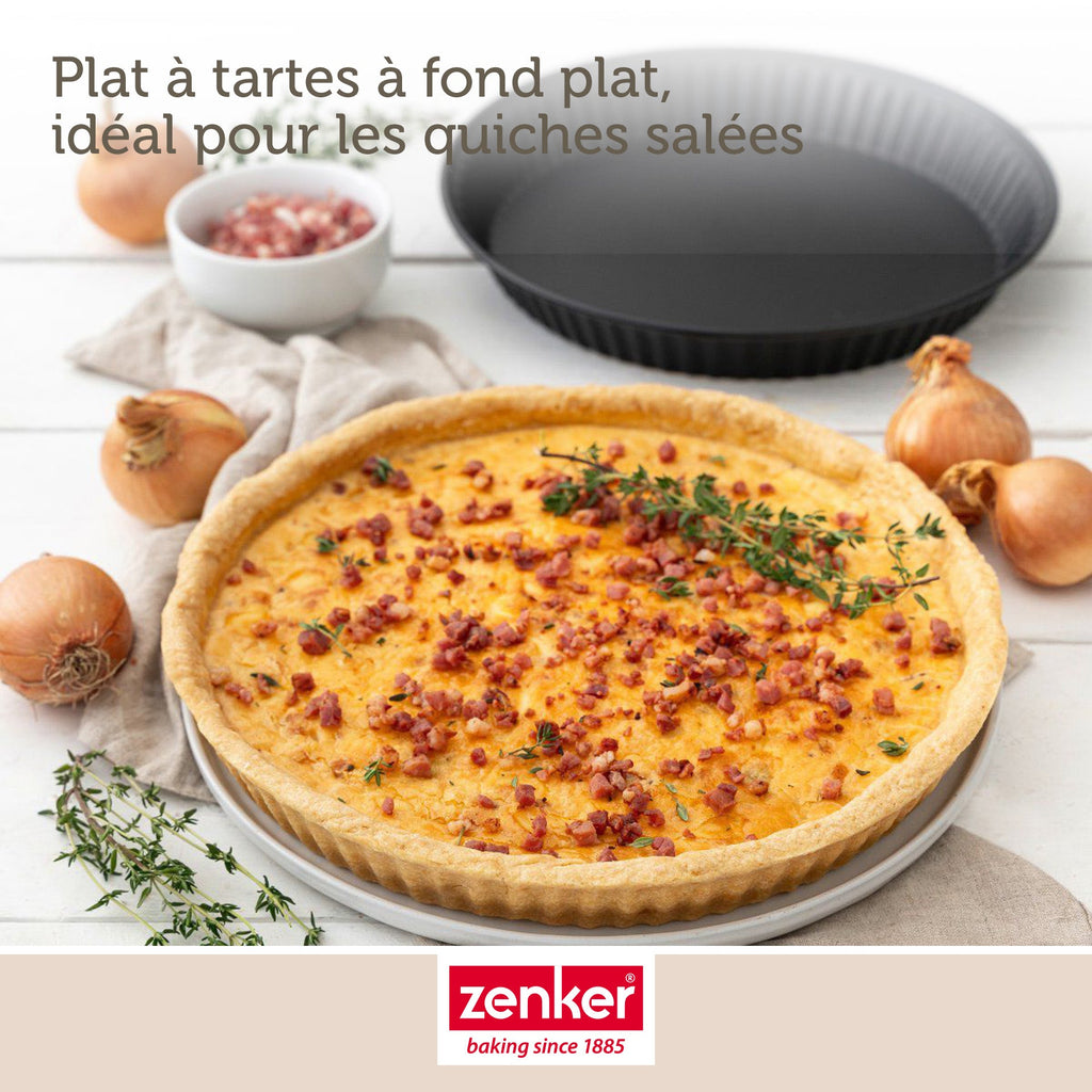 Zenker - Lot De 2 Moules À Quiche Lorraine 30 Cm Zenker Spécial Countries - Noir