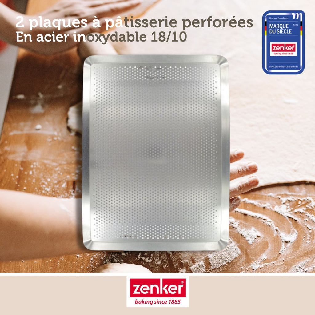 Zenker - Lot De 2 Plaques À Pâtisserie Perforées En Inox Zenker Special Cooking - Aluminium