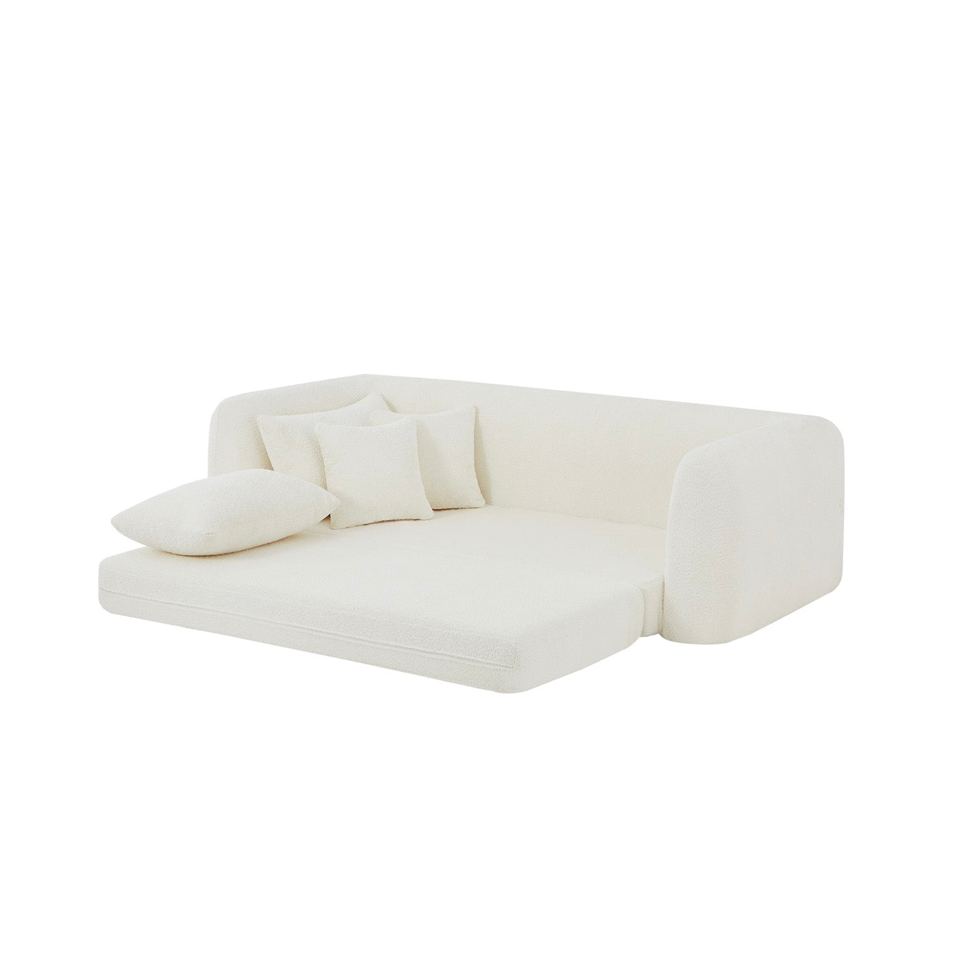Morpheo - Canapé Droit 3 Places - Tissu Beige
