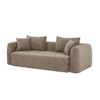 Morpheo - Canapé Droit 3 Places - Tissu Marron