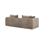 Morpheo - Canapé Droit 3 Places - Tissu Marron