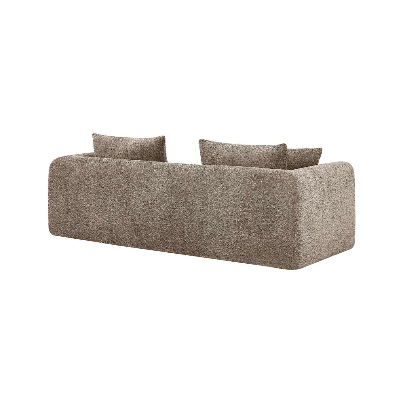 Morpheo - Canapé Droit 3 Places - Tissu Marron