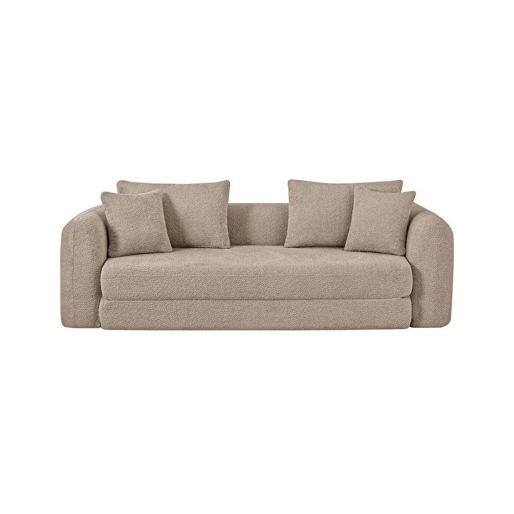 Morpheo - Canapé Droit 3 Places - Tissu Taupe