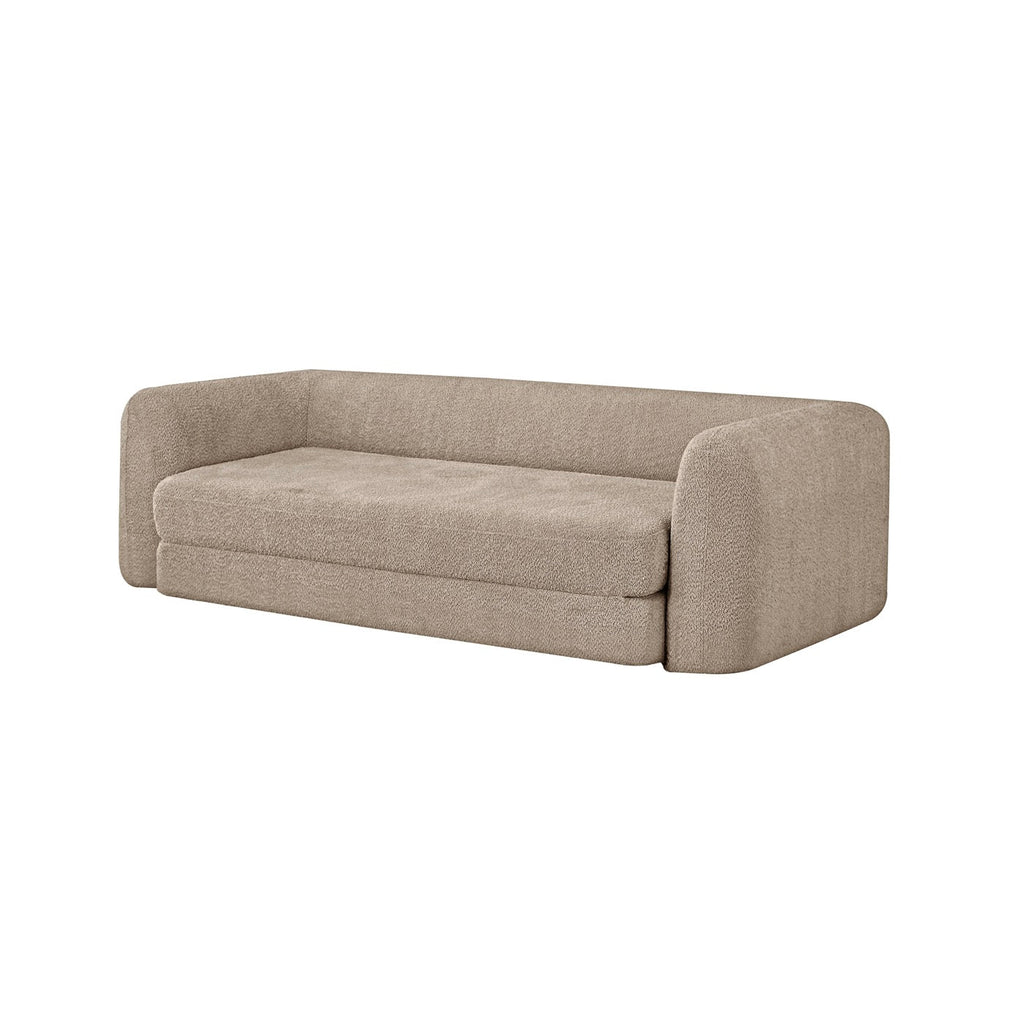Morpheo - Canapé Droit 3 Places - Tissu Taupe