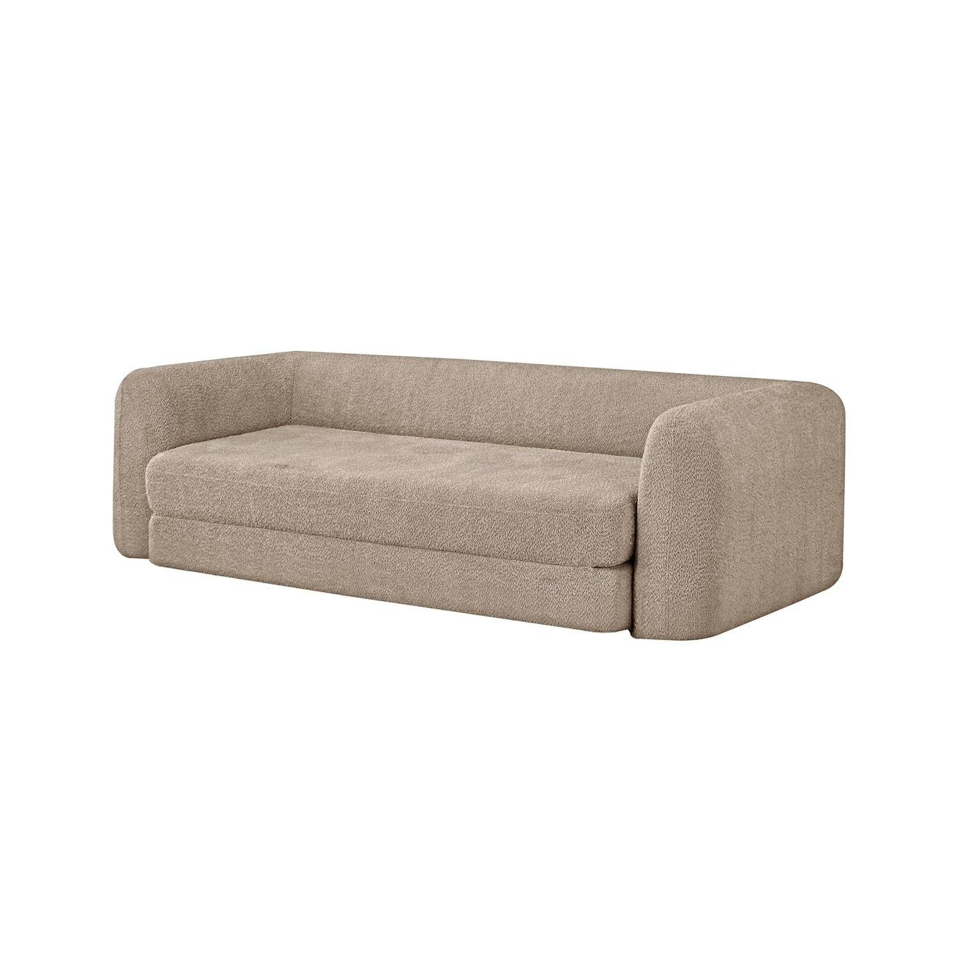 Morpheo - Canapé Droit 3 Places - Tissu Taupe