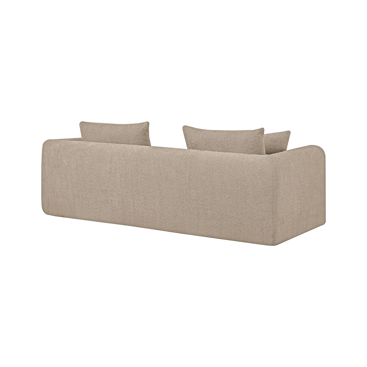 Morpheo - Canapé Droit 3 Places - Tissu Taupe