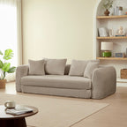 Morpheo - Canapé Droit 3 Places - Tissu Taupe