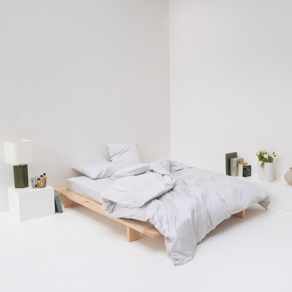 linge de lit haut de gamme satin coton egyptien gris most