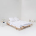 Drap Plat En Satin De Coton Égyptien 300 Fils - Blanc