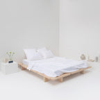 Drap Plat En Satin De Coton Égyptien 300 Fils - Blanc