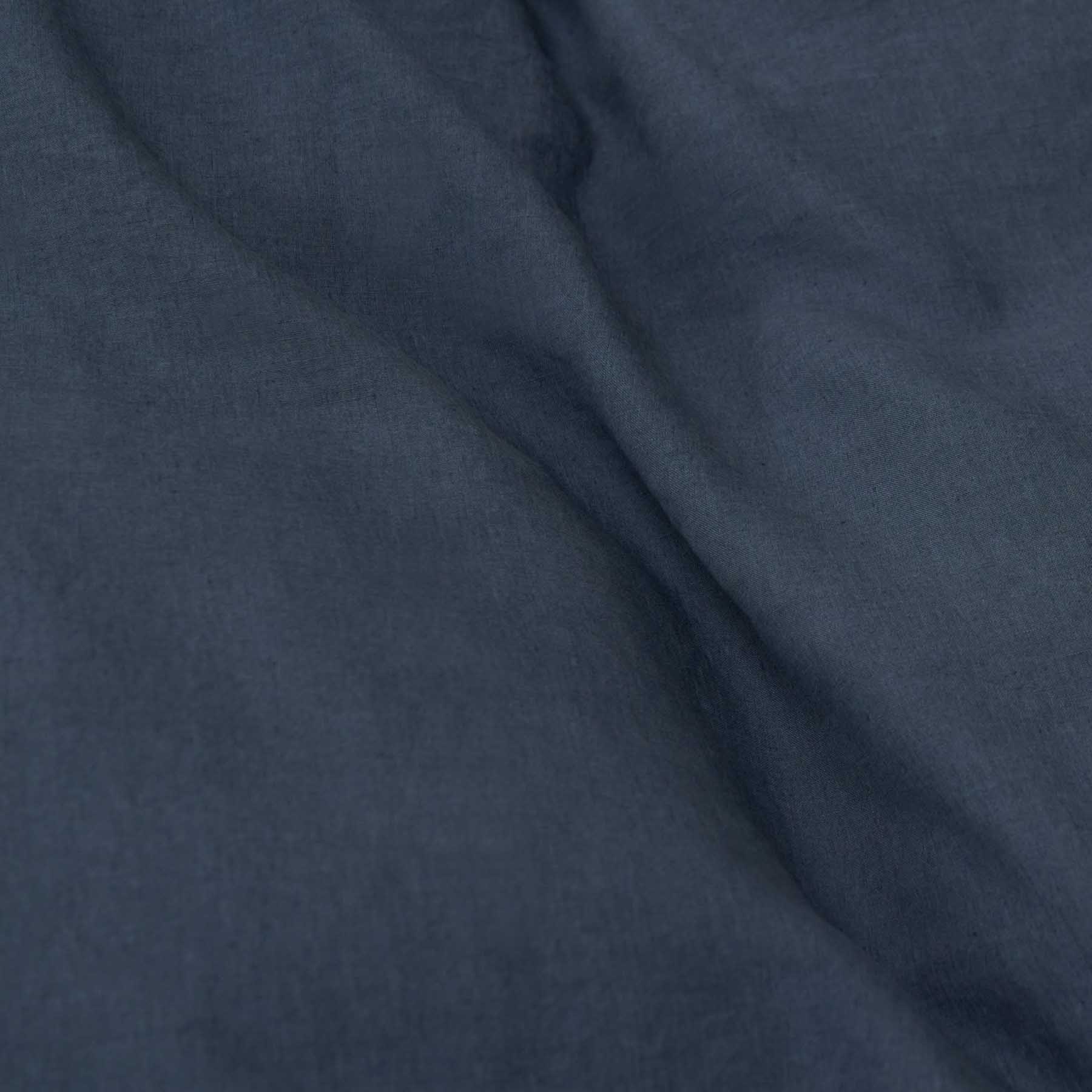 linge de lit haut de gamme en lin lavé bleu orage most