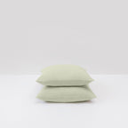 2 Taies D'Oreiller En Lin Lavé 190G/M² - Vert Sauge