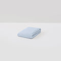 Drap Housse En Lin Lavé 190G/M² - Bleu Glacier