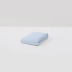 Drap Housse En Lin Lavé 190G/M² - Bleu Glacier
