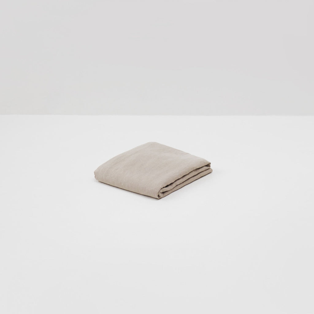Linge de lit lin lavé naturel beige portugal haut de gamme Most