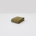 Drap housse matelas 30 cm en lin lavé vert olive haut de gamme Most
