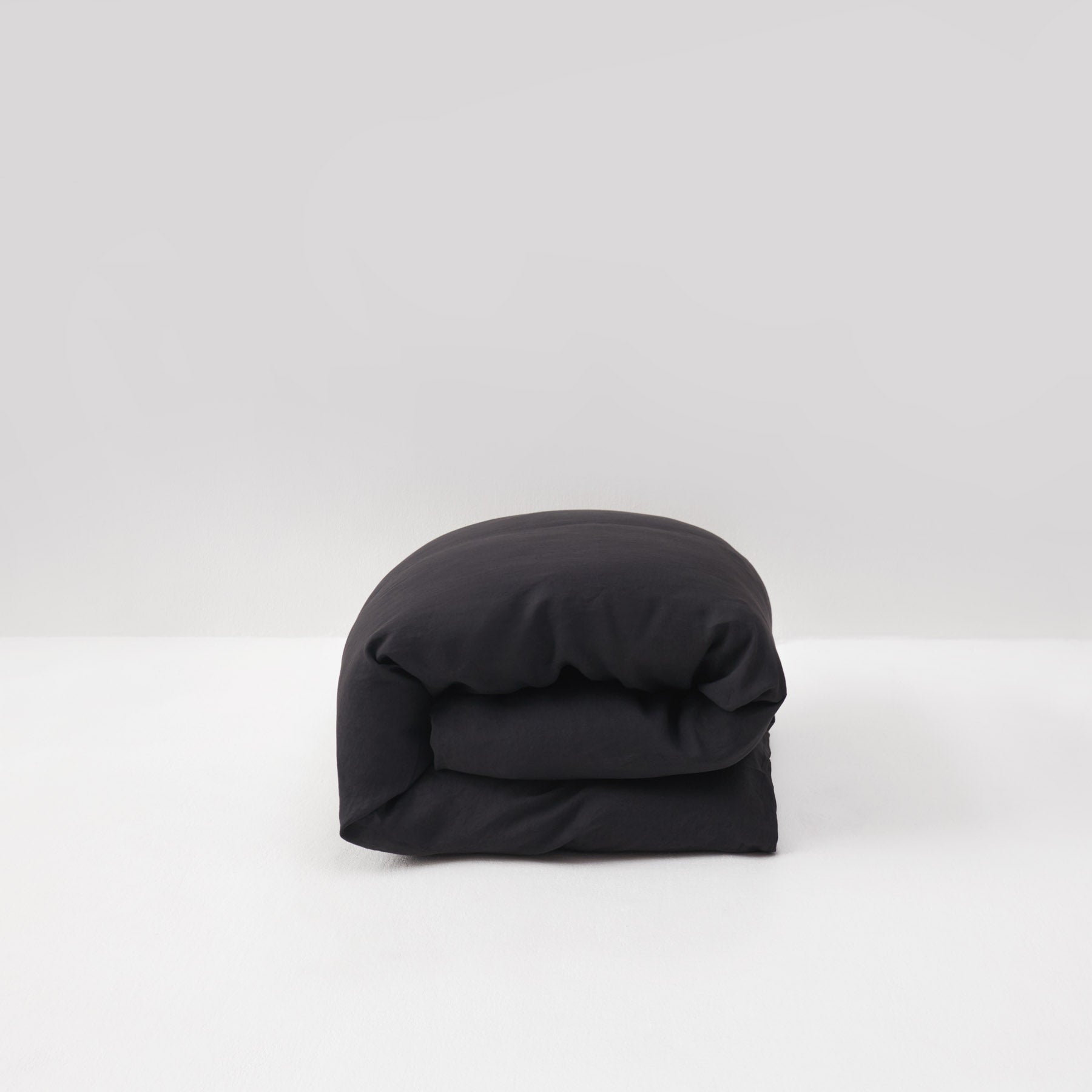 Housse De Couette En Lin Lavé 190G/M² - Gris Graphite