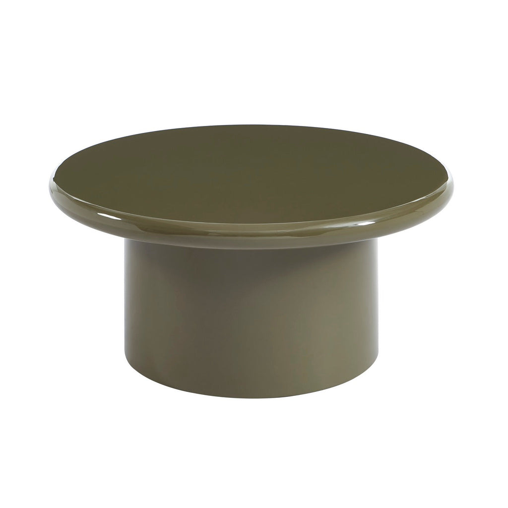 Moxy - Table Basse - Finition Laquée Brillante - Vert Olive