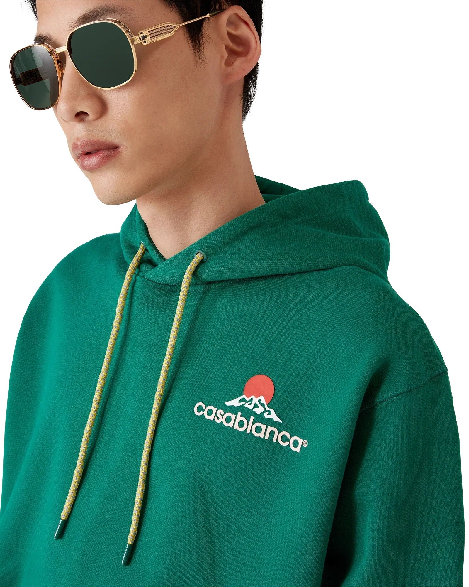 Hoodie Montagne - Vert