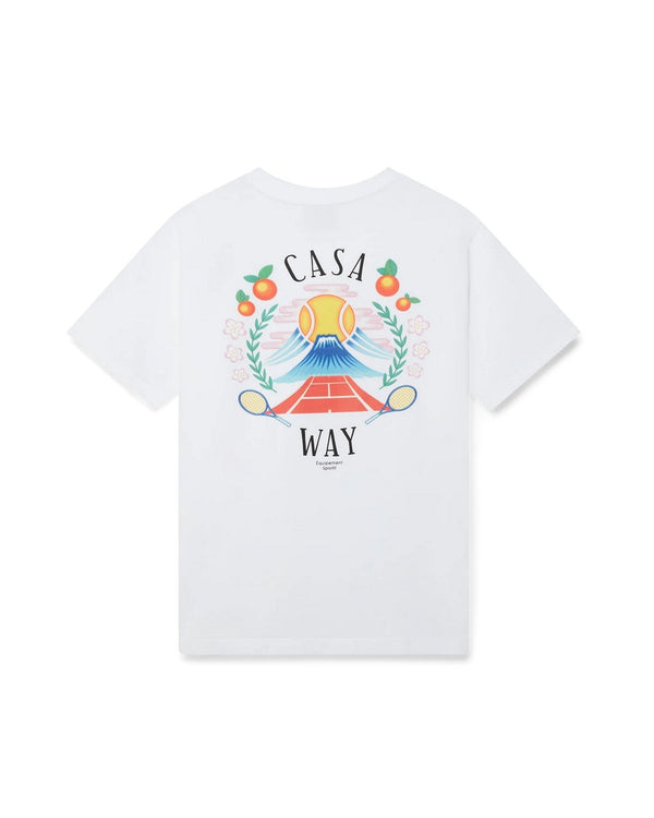 T-Shirt Casa Way Mountain - Blanc
