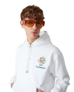 Hoodie Diamond Column - Blanc
