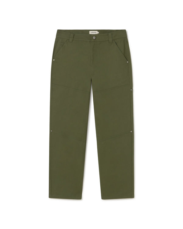 Pantalón verde Owen sostenible - silueta 1