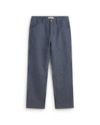 Pantalón recto rayas tinte natural Stan sostenible silueta - 1
